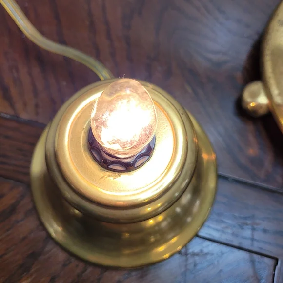 Waterford Crystal Lamp with Gold Base